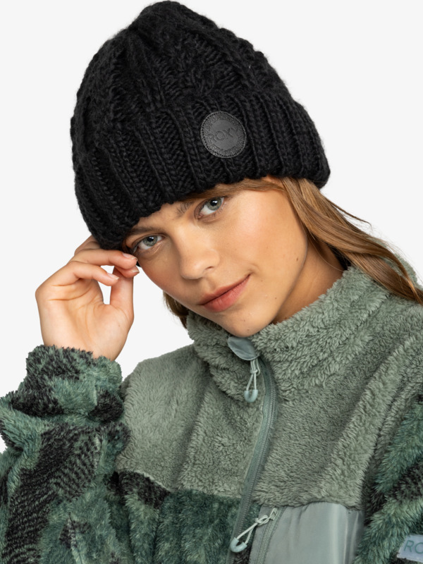 0 Tram - Bonnet à revers pour Femme Noir ERJHA04287 Roxy