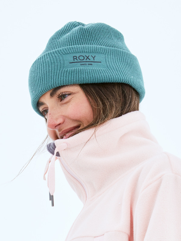 0 Folker - Gorro de malha canelada para Mulher Azul ERJHA04288 Roxy