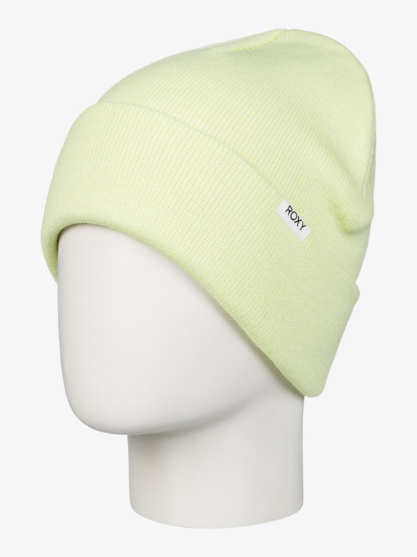 2 Tropical Snow - Cuff Beanie for Women Green ERJHA04309 Roxy