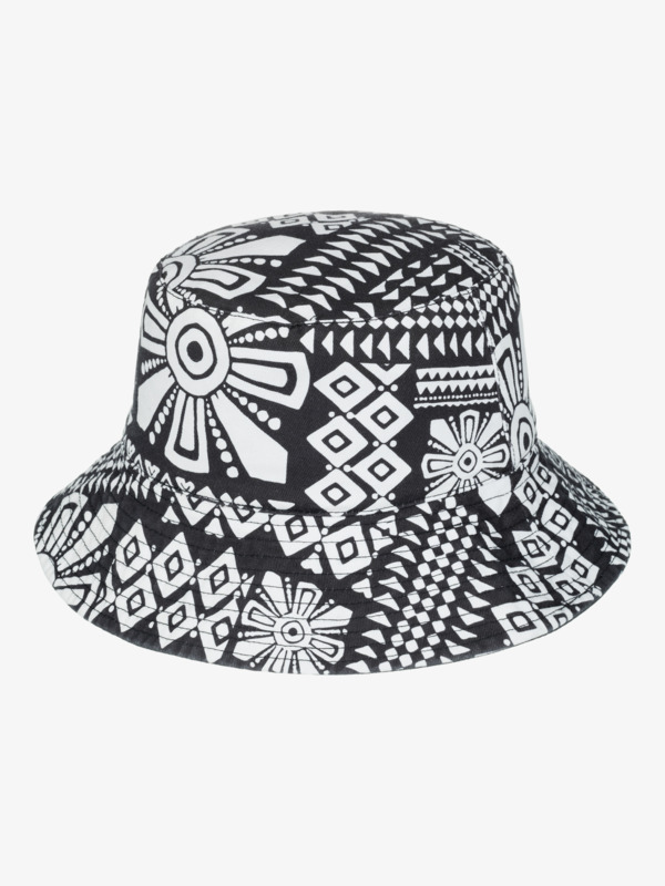 12 Jasmine Paradise - Reversible Bucket Hat for Women Black ERJHA04321 Roxy