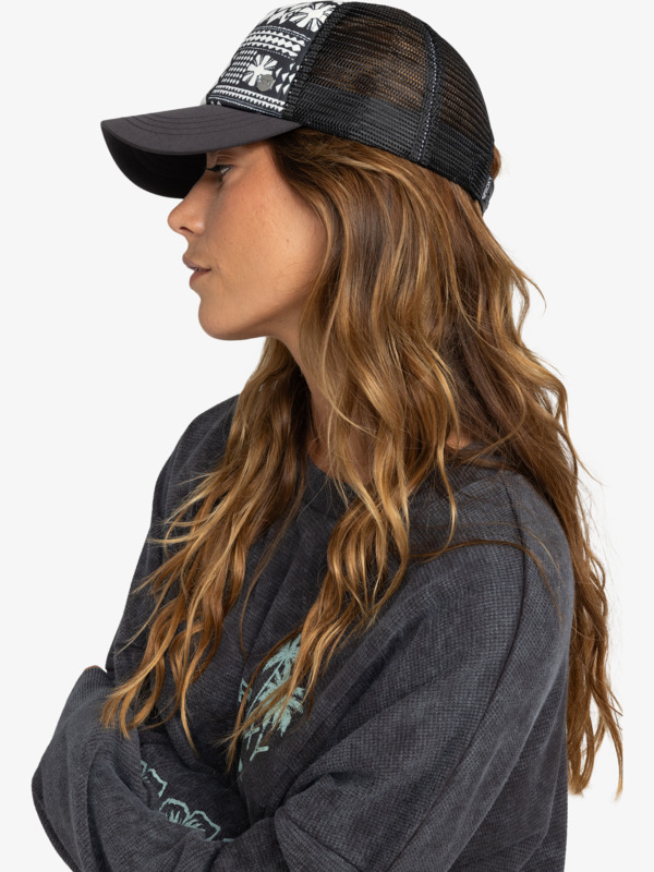 1 Beautiful Morning - Gorra Trucker para Mujer Negro ERJHA04328 Roxy