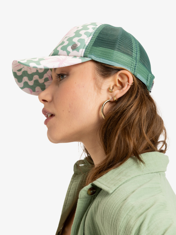 1 Beautiful Morning - Casquette trucker pour Femme Vert ERJHA04378 Roxy