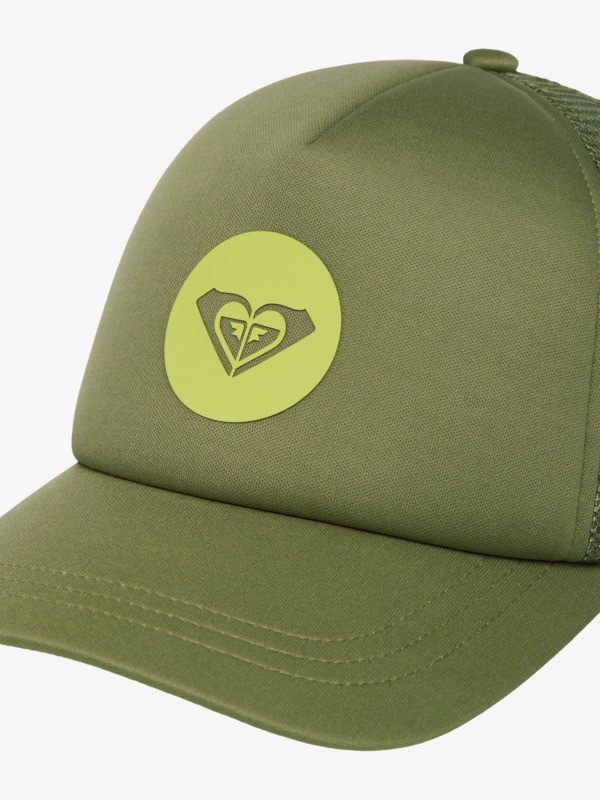 3 Brighter Day - Trucker Cap for Women Green ERJHA04381 Roxy
