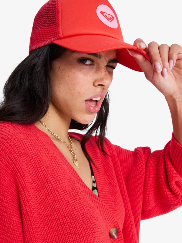 0 Brighter Day - Trucker Cap for Women Red ERJHA04381 Roxy