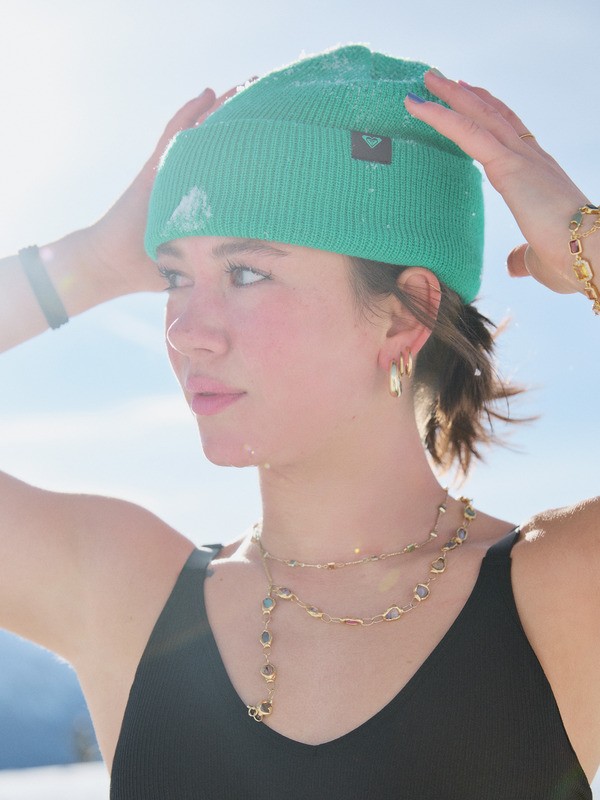 0 Folker - Gorro para mujer Verde ERJHA04414 Roxy
