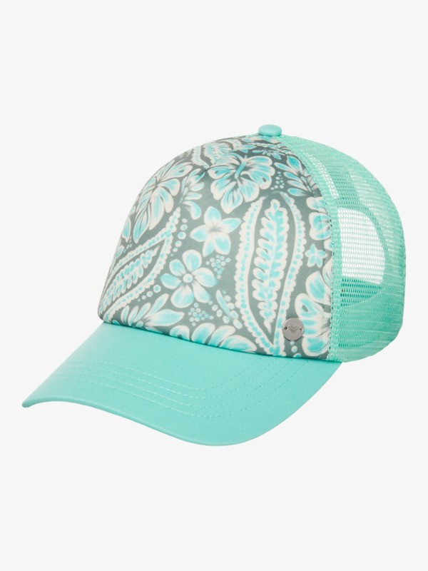 1 Beautiful Morning - Gorra trucker para mujer Verde ERJHA04434 Roxy