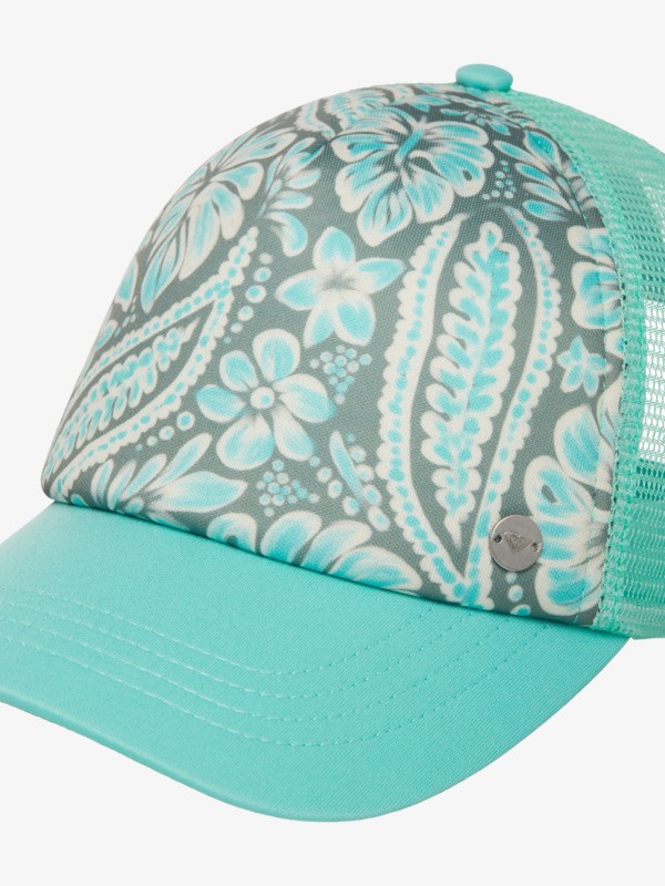3 Beautiful Morning - Gorra trucker para mujer Verde ERJHA04434 Roxy