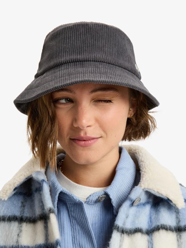 0 Feeling Vibes - Chapéu Bucket para mulher Cinza ERJHA04442 Roxy