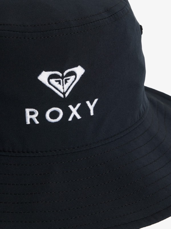 4 Roxy Sun Addiction - Bucket Hoed voor Dames Black ERJHA04480 Roxy