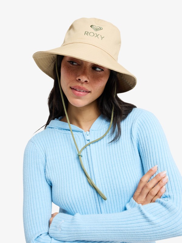 1 Come To Brazil - Anglerhut f&uuml;r Frauen Beige ERJHA04485 Roxy