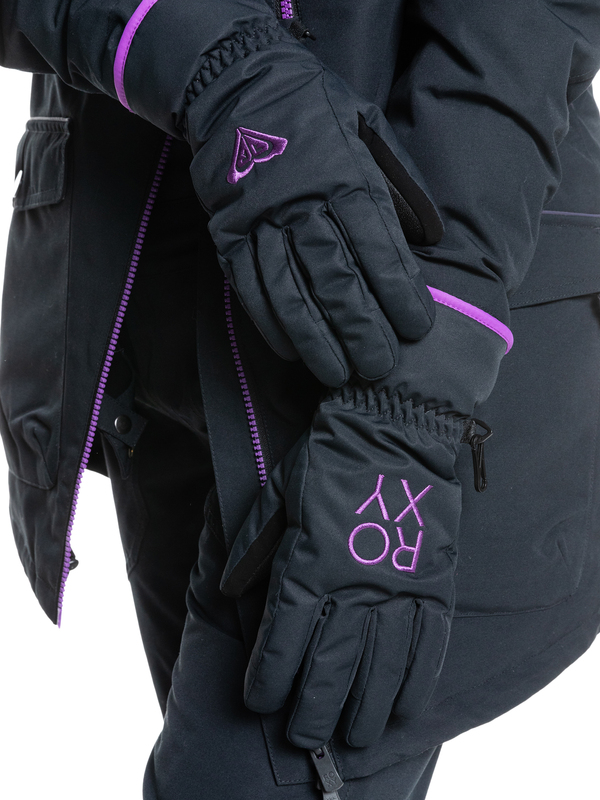 0 Fresh Fields - Ski-/Snowboardhandschuhe für Frauen Schwarz ERJHN03191 Roxy
