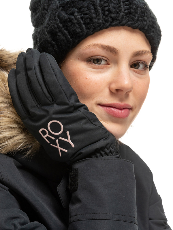 0 Fresh Fields - Guanti da Snowboard/Sci da Donna Black ERJHN03207 Roxy