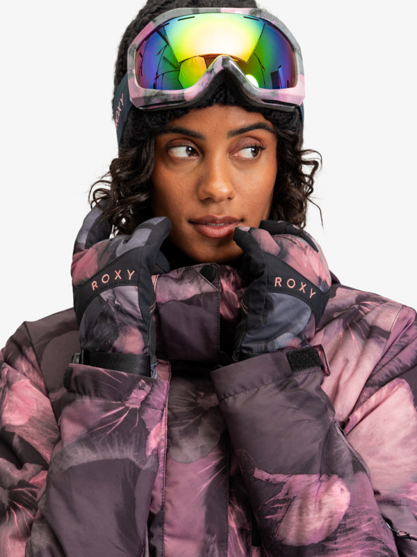 0 Roxy Jetty - Guantes técnicos de snowboard/esquí para Mujer Negro ERJHN03237 Roxy