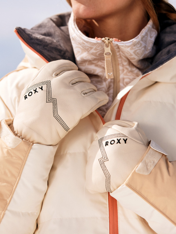 0 Eaststorm - Insulated Gloves for Women Beige ERJHN03249 Roxy