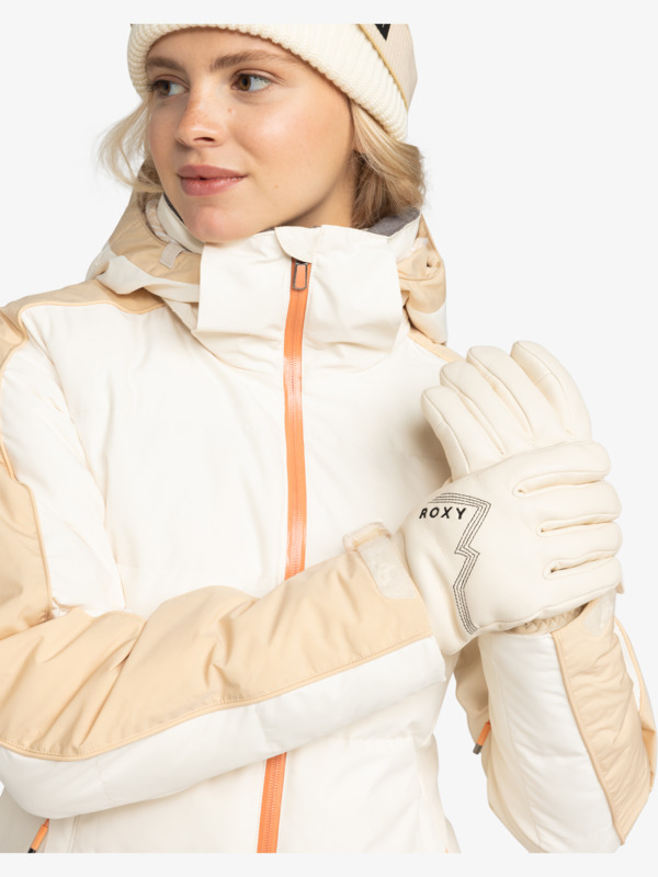 1 Eaststorm - Gants isolants pour Femme Beige ERJHN03249 Roxy