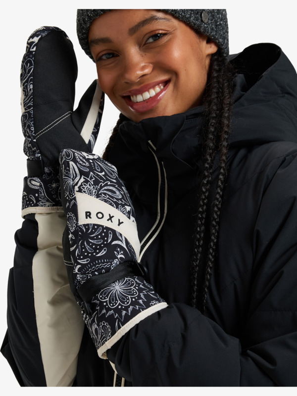 0 Roxy Jetty  - Mittens for Women Black ERJHN03252 Roxy