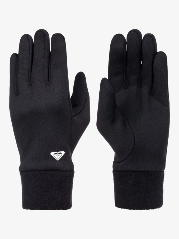 4 Underwater - Polar Fleece Gloves for Women Black ERJHN03256 Roxy