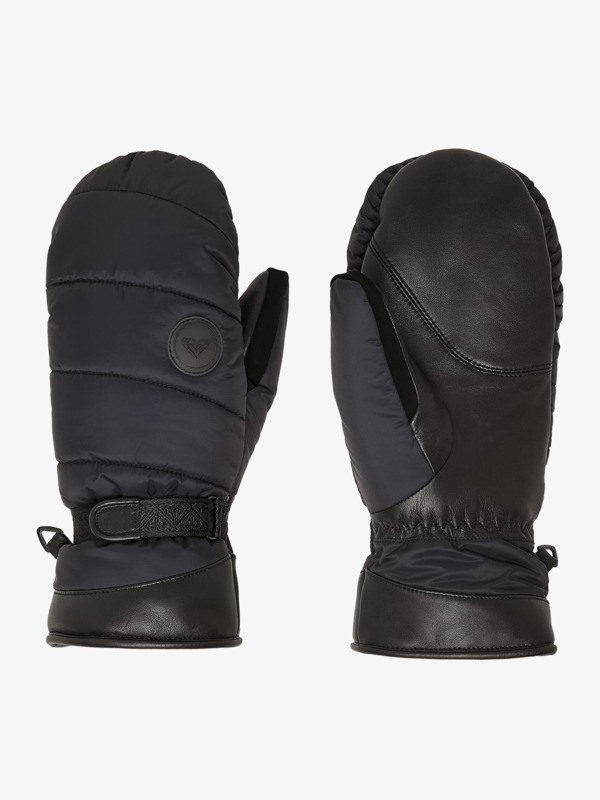 1 Cantay Puffy - Technical Snow Mittens for Women Black ERJHN03259 Roxy
