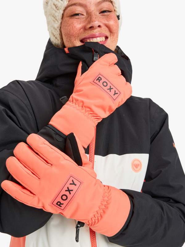 0 Freshfield - Guantes técnicos de snow para mujer Naranja ERJHN03261 Roxy