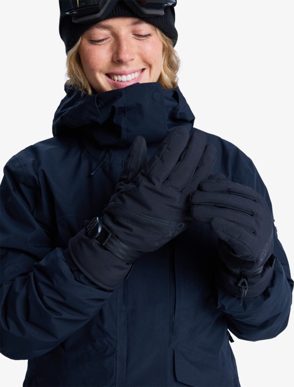 Gants De Ski Technique Femme Roxy Gore-Tex - Chauffants, Imperméables - Pour Snowboard Et Ski - Taille M - Noir