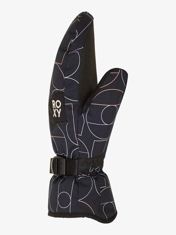 2 Roxy Jetty - Technical Snow Mittens for Women Black ERJHN03266 Roxy