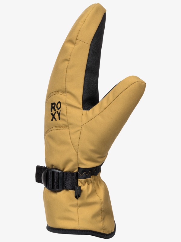 1 Roxy Jetty Solid - Technical Snow Mittens for Women Beige ERJHN03268 Roxy