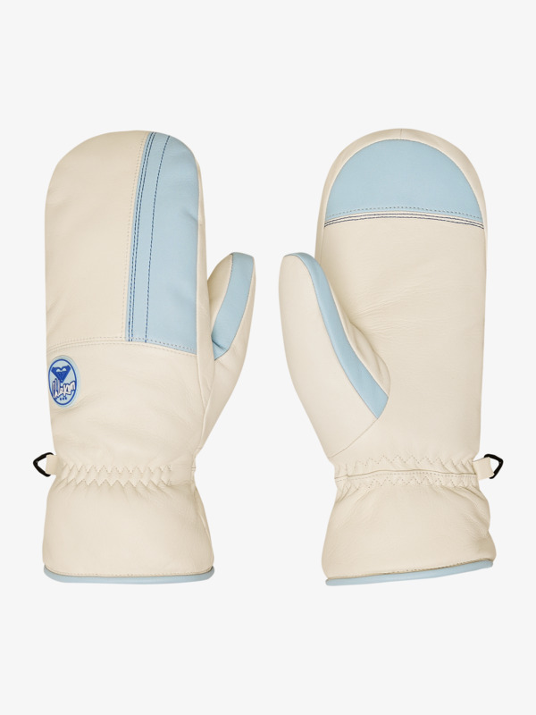1 Chloe Kim Leather - Manoplas técnicas de snow para mujer Blanco ERJHN03270 Roxy