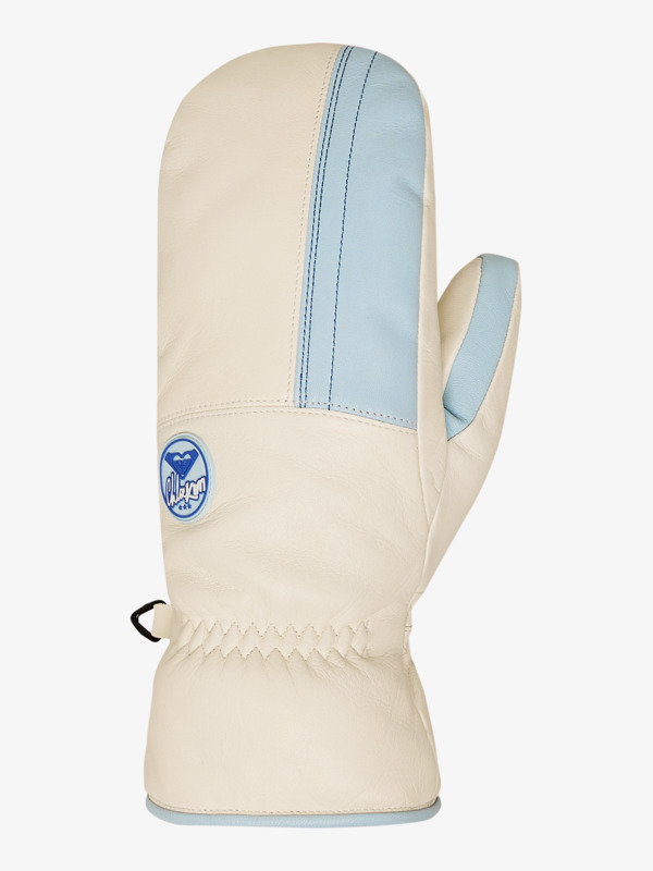 3 Chloe Kim Leather - Manoplas técnicas de snow para mujer Blanco ERJHN03270 Roxy