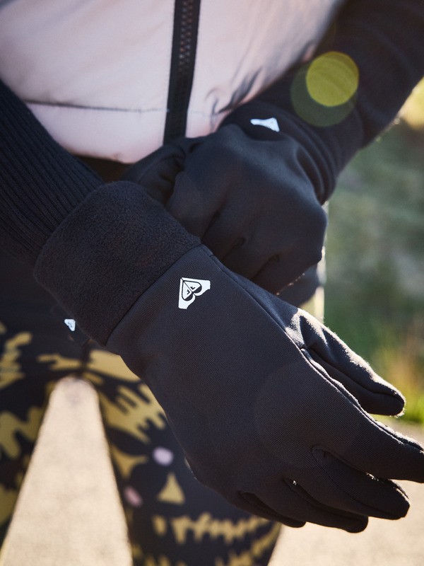 0 Underwater - Gants en maille pour Femme Noir ERJHN03276 Roxy