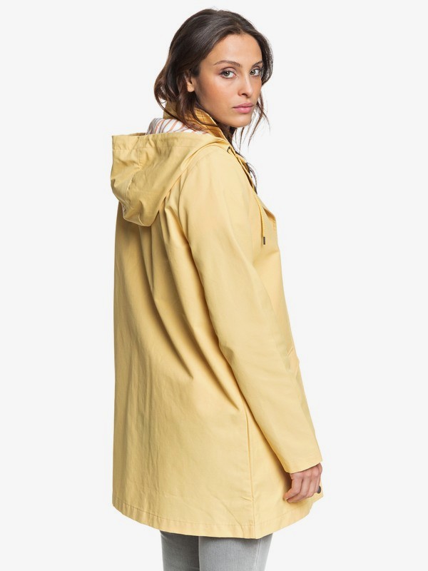 More Adventures Gabardina de Corte Largo con Capucha para Mujer Roxy