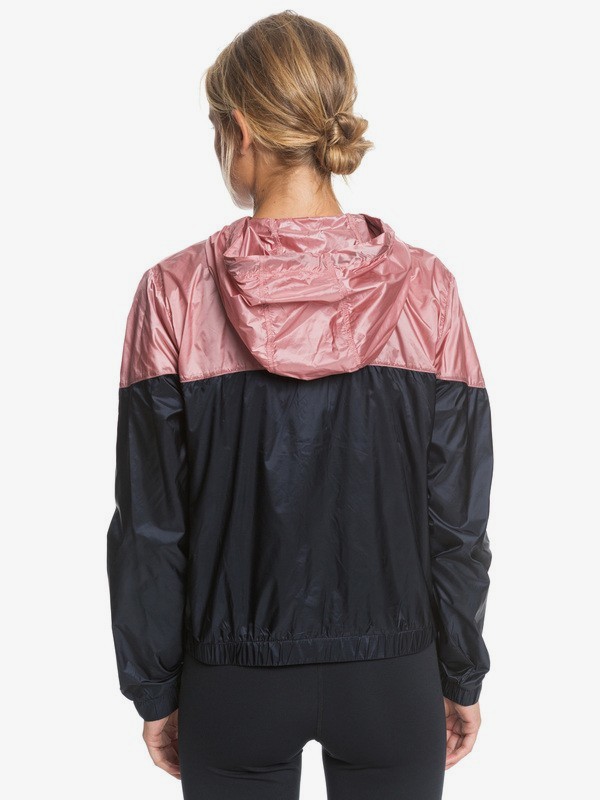 5 Take It This - Kürzerer Windbreaker mit Kapuze für Frauen Schwarz ERJJK03385 Roxy