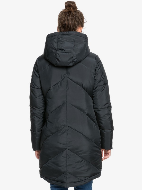 Waterproof hooded puffer jacket on sale