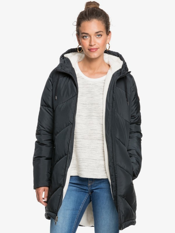 Storm Warning Water Resistant Longline Hooded Puffer Jacket for Women