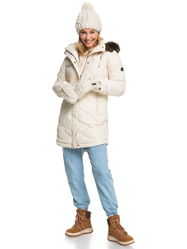 10 Ellie Warmlink - Wasserdichte Jacke für Frauen Beige ERJJK03429 Roxy