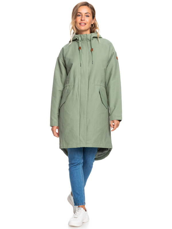 Rain On The Way Water Repellent Coat for Women Roxy