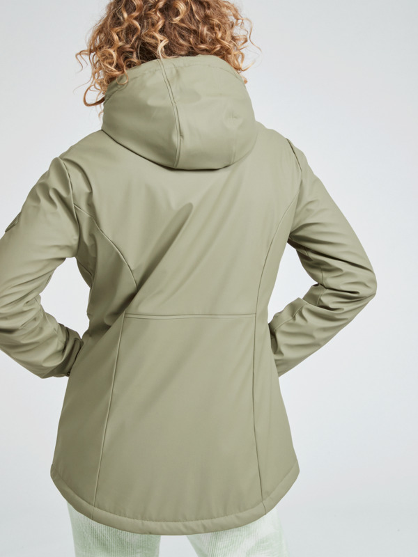 2 No Rain No Flowers - Impermeabile da Donna Beige ERJJK03517 Roxy