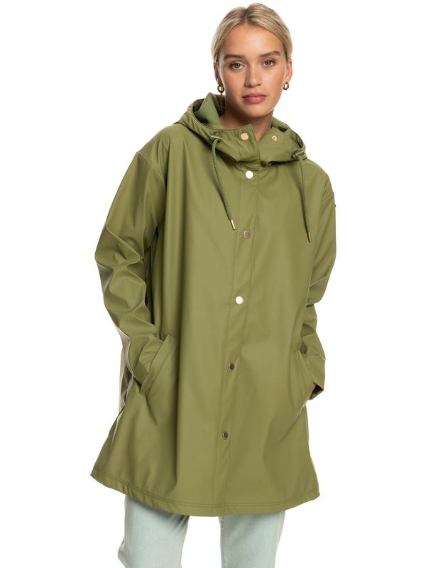 Rain Dance Water Resistant Rain Mac for Women Roxy