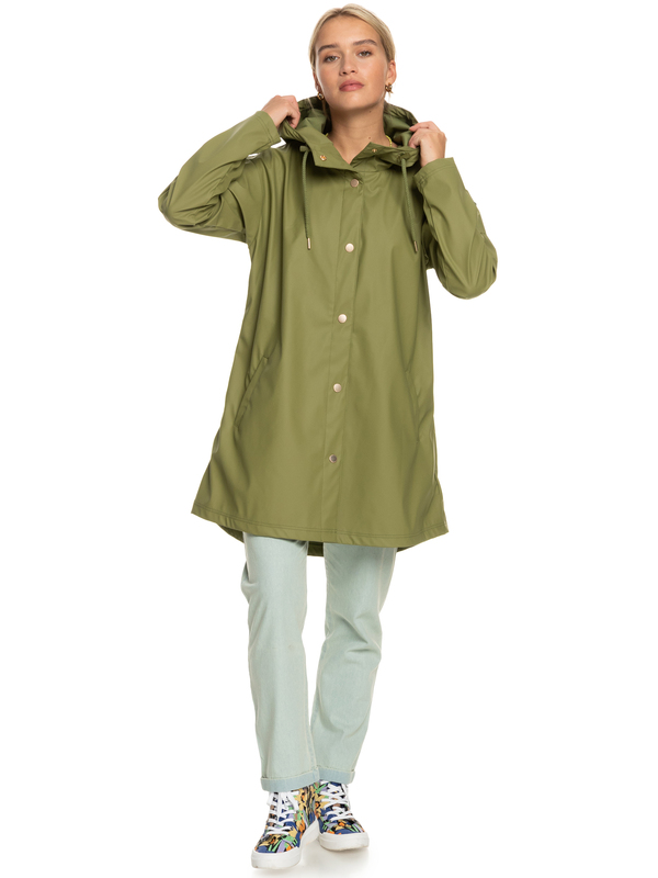 4 Rain Dance - Water Resistant Rain Mac for Women  ERJJK03529 Roxy