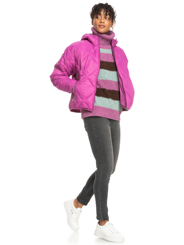 3 Wind Swept - Giacca imbottita leggera e compattabile da Donna Pink ERJJK03571 Roxy