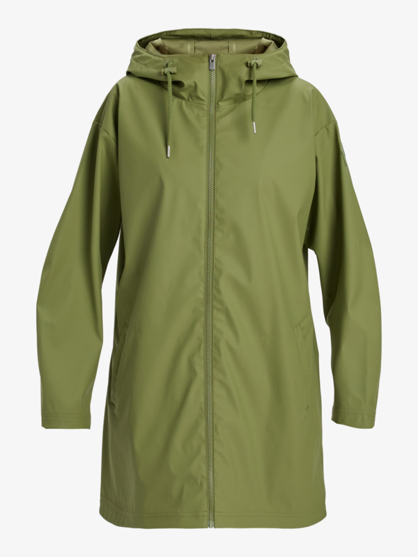 7 Raining Again - Rain Mac for Women Green ERJJK03589 Roxy