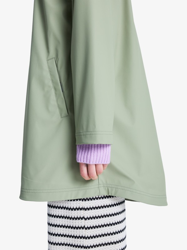 4 Raining Again - Rain Mac for Women Green ERJJK03589 Roxy