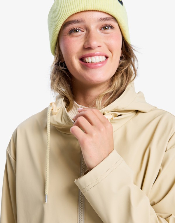 3 Raining Again - Regenjacke für Frauen Beige ERJJK03589 Roxy