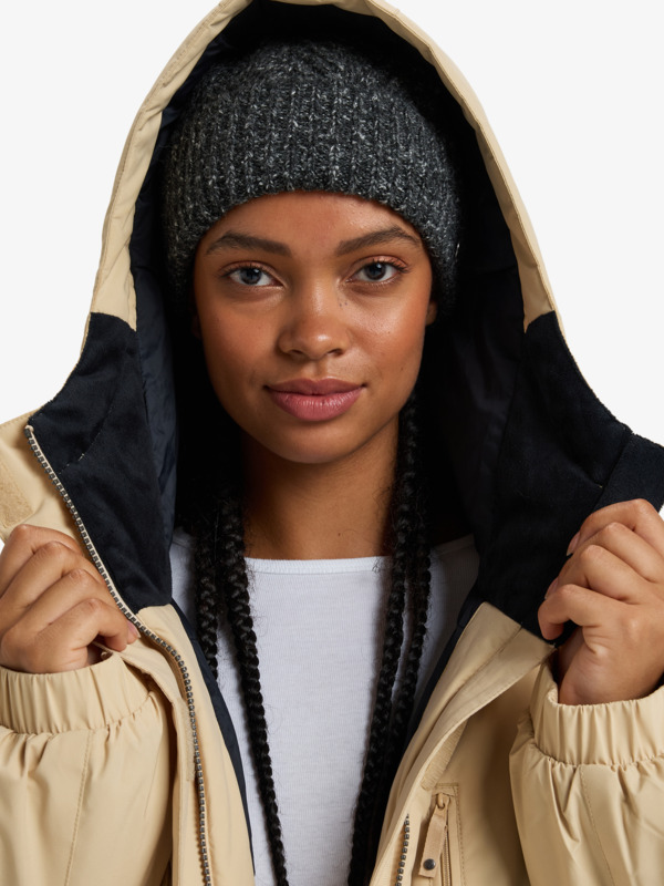 9 Lofty Cloud - Isolierte Jacke für Frauen Beige ERJJK03593 Roxy