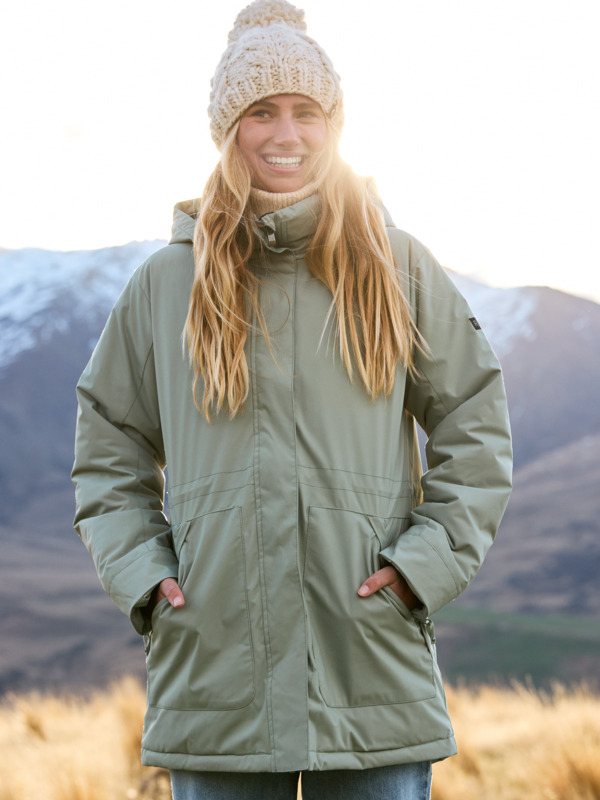 0 Serena - Parka voor Dames Green ERJJK03596 Roxy