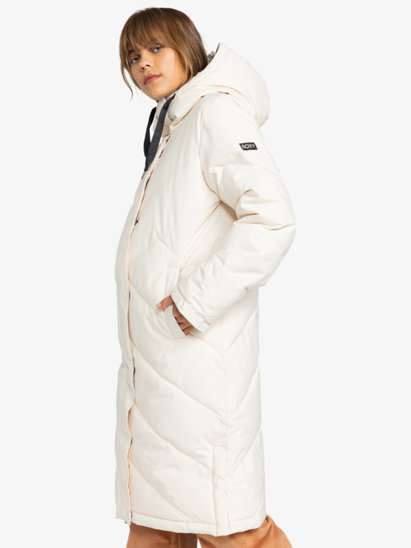 7 Ellie - Insulated Jacket for Women Beige ERJJK03597 Roxy