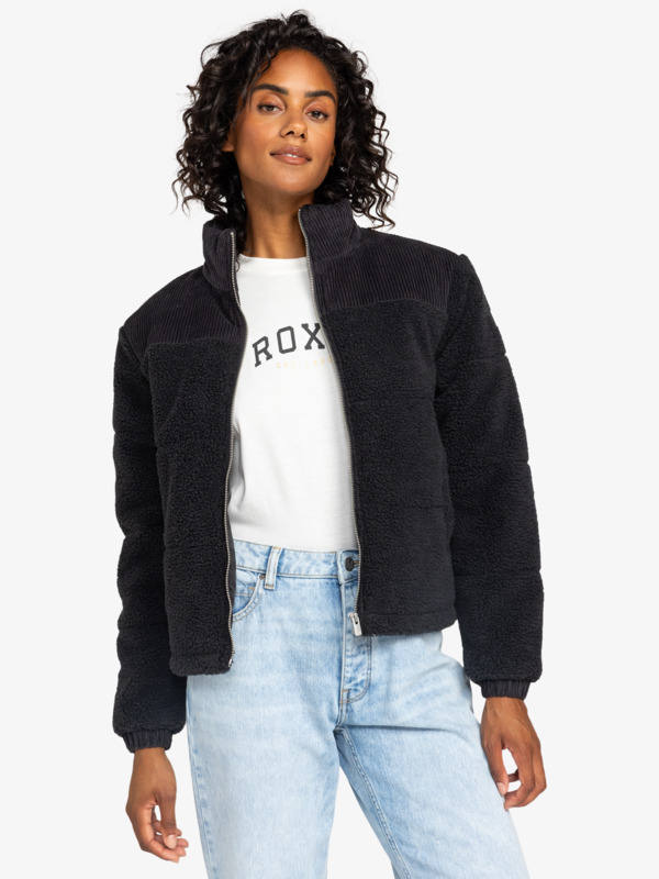 3 Fall For You - Veste matelassée pour Femme Noir ERJJK03609 Roxy