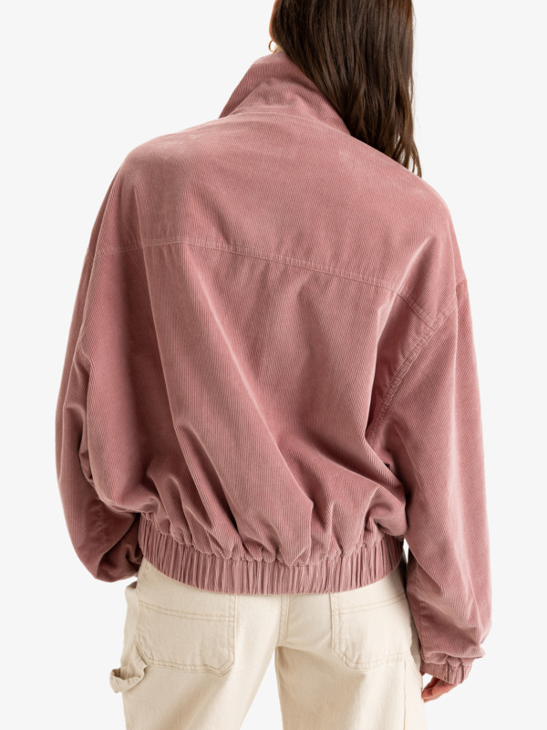 12 Slow Song - Oversized Corduroy Jack voor Dames Purple ERJJK03614 Roxy