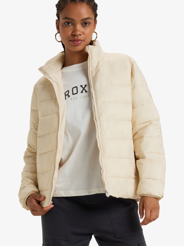 7 Wind Bliss - Veste matelassée pour Femme Beige ERJJK03617 Roxy