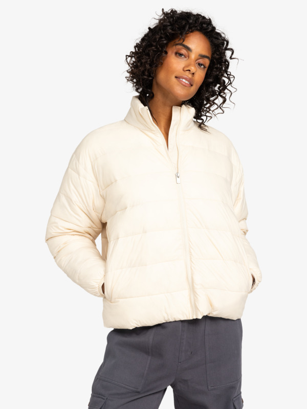 0 Wind Bliss - Gepolsterte Jacke für Frauen Beige ERJJK03617 Roxy