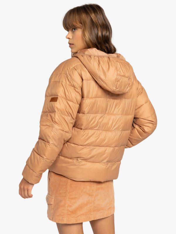 6 Wind Bliss - Gepolsterte Jacke mit Kapuze für Frauen Braun ERJJK03618 Roxy